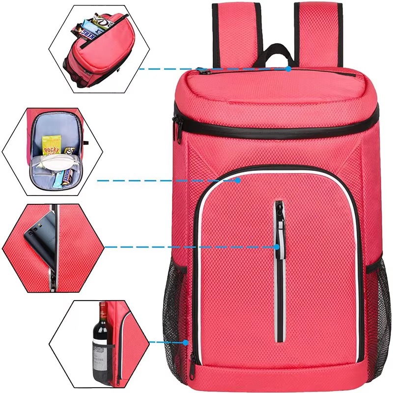 Cooler Backpack with Leak-Proof Horizontal Zipper Design product detail