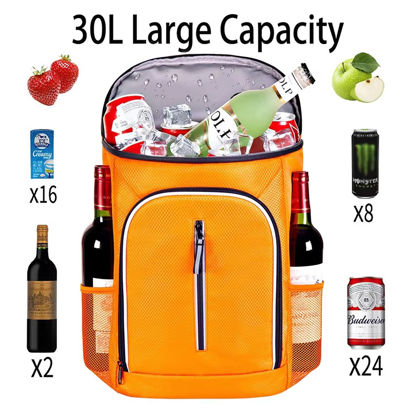 Cooler Backpack with Leak-Proof Horizontal Zipper Design product detail