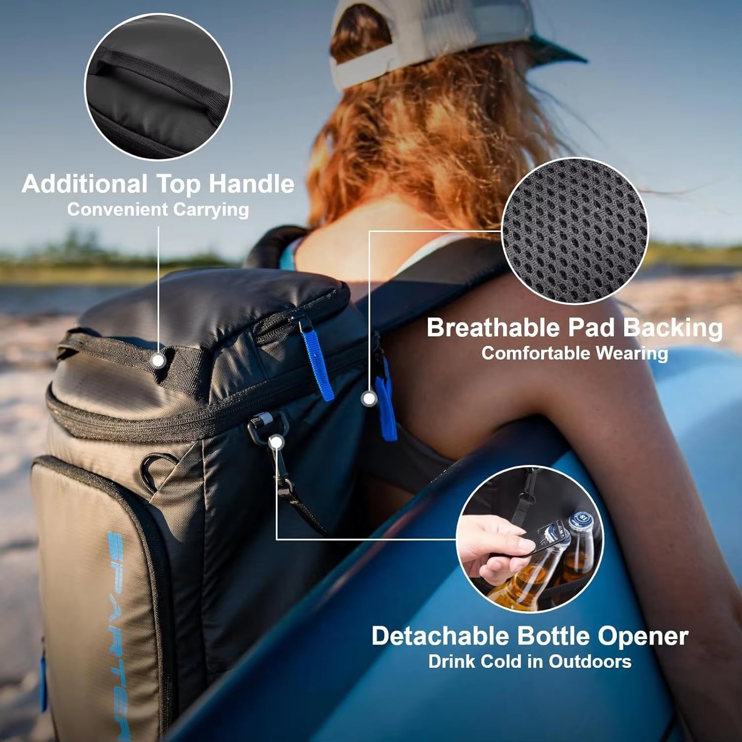 Reusable Double Layer Lunch Box Oxford Cloth Waterproof Insulated Cooler Bag Outdoor Portable Picnic Food Storage Bag - product detail