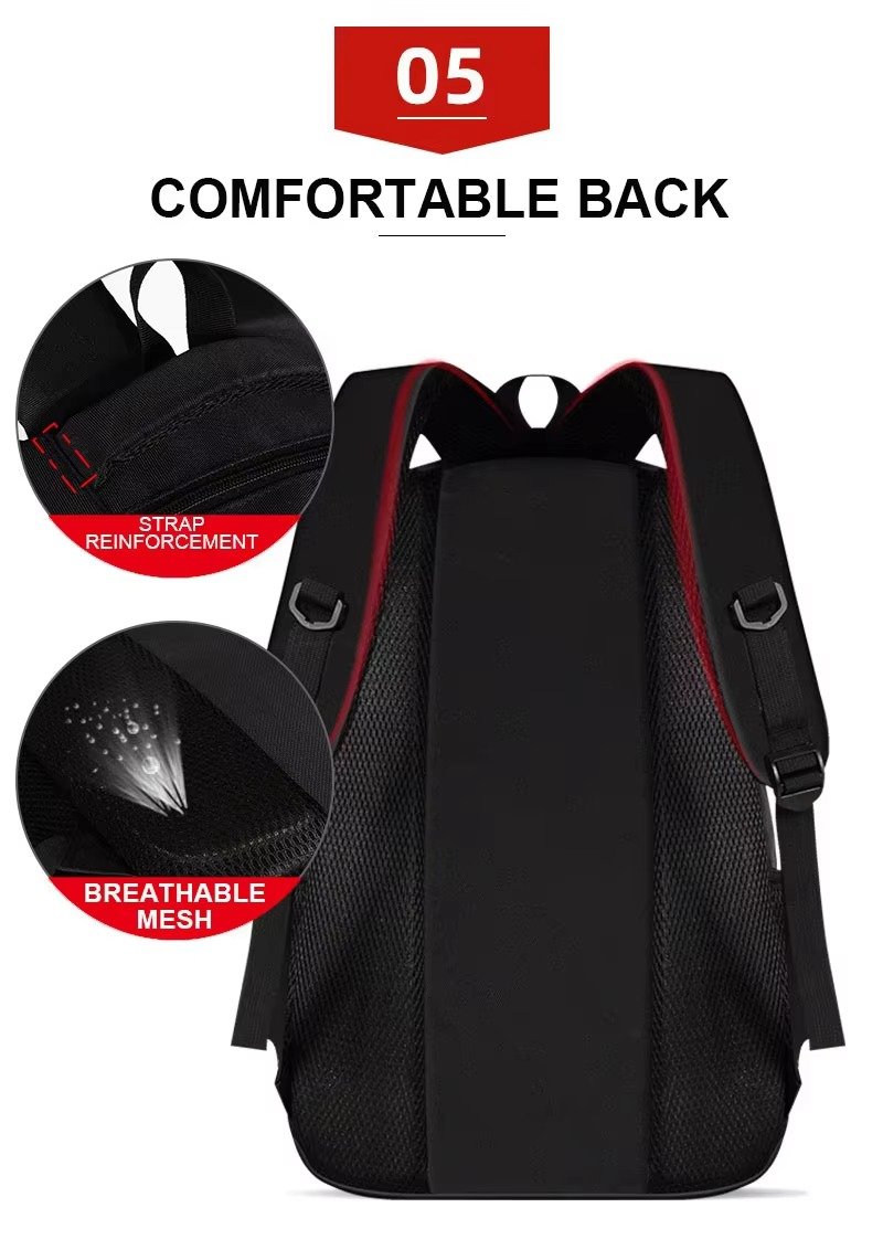 Factory Customized Logo Laptop Backpack Large Capacity Business Computer Bag Multifunctional College Student Schoolbag detail image