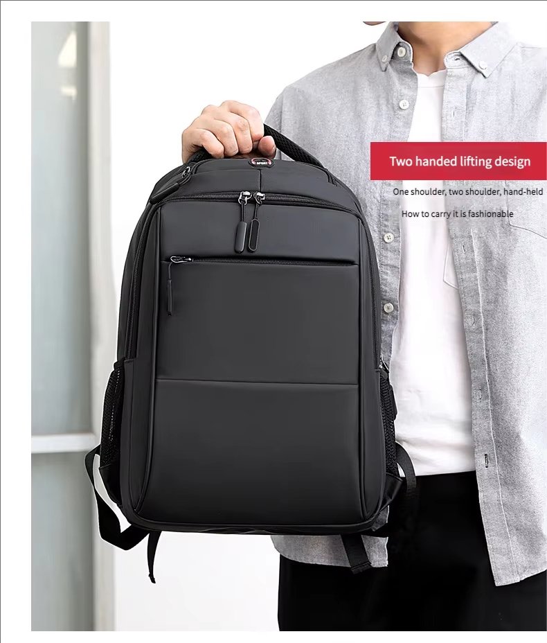Water-Resistant Large Capacity Business School Nylon Laptop Backpack product detail
