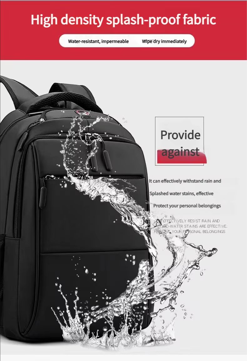 Water-Resistant Large Capacity Business School Nylon Laptop Backpack product detail