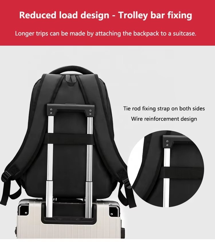 Water-Resistant Large Capacity Business School Nylon Laptop Backpack product detail
