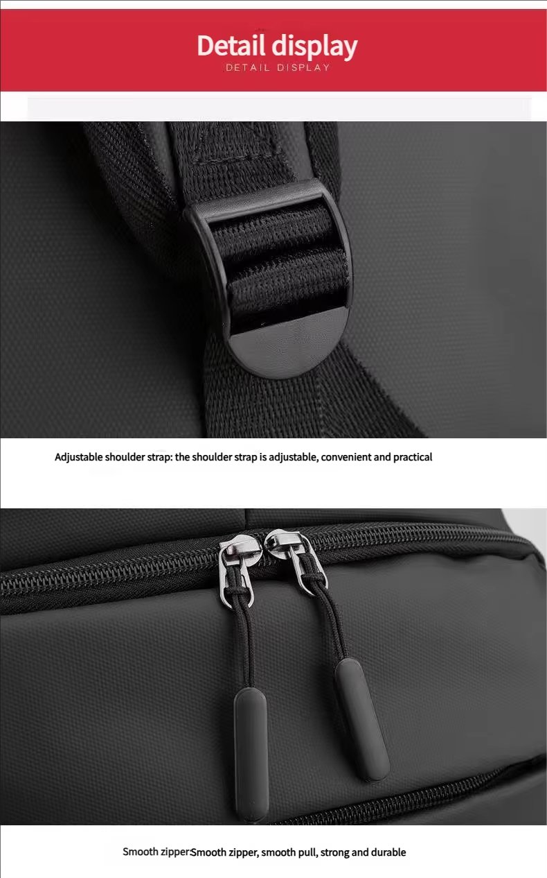 Water-Resistant Large Capacity Business School Nylon Laptop Backpack product detail