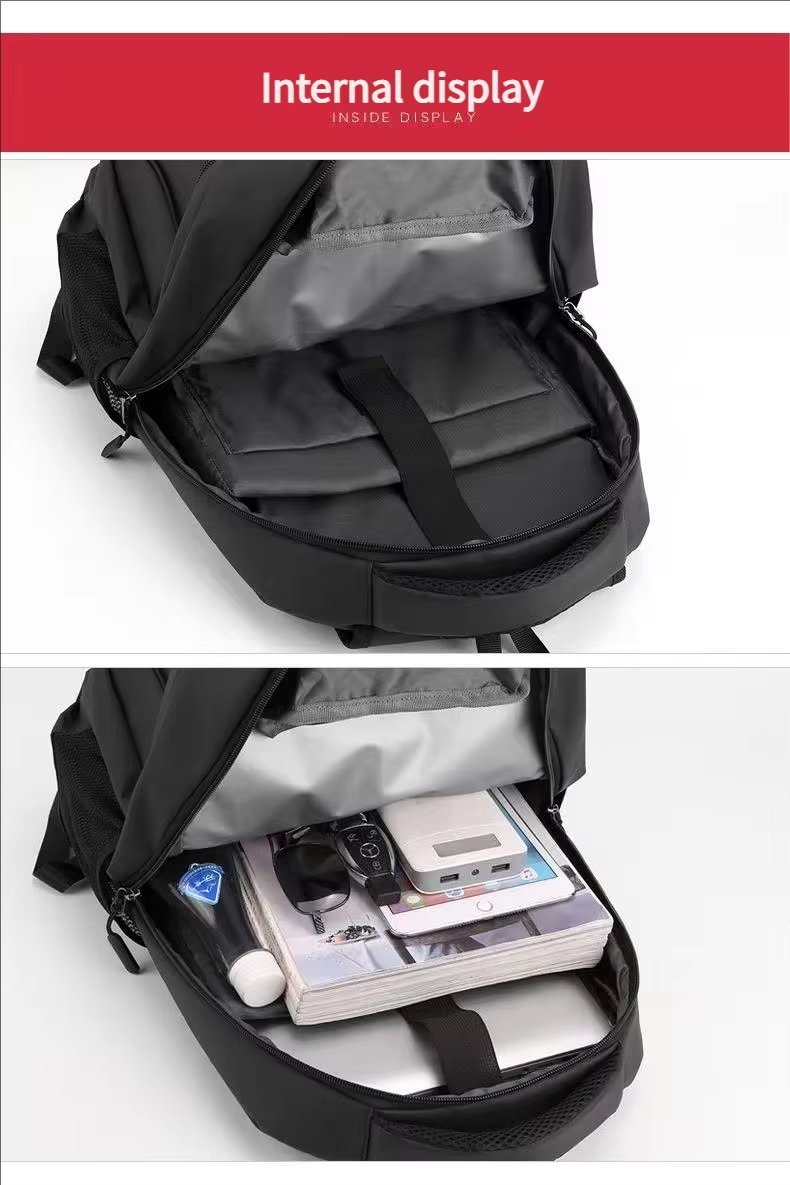 Water-Resistant Large Capacity Business School Nylon Laptop Backpack product detail