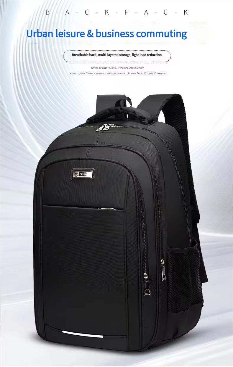 Water-Resistant Large Capacity Business Travel School Oxford Laptop Backpack product detail