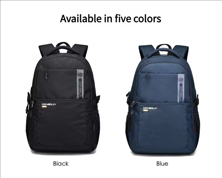 Custom Logo Anti-Theft Waterproof Nylon Laptop Backpack College Schoolbag Multifunctional Outdoor Sports Leisure Travel Rucksack detail image