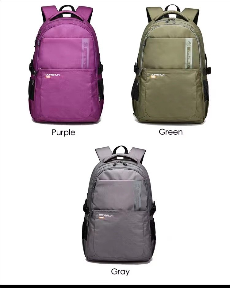 Custom Logo Anti-Theft Waterproof Nylon Laptop Backpack College Schoolbag Multifunctional Outdoor Sports Leisure Travel Rucksack detail image