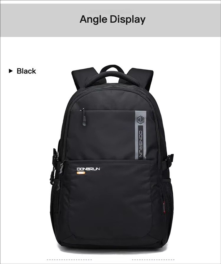 Custom Logo Anti-Theft Waterproof Nylon Laptop Backpack College Schoolbag Multifunctional Outdoor Sports Leisure Travel Rucksack detail image