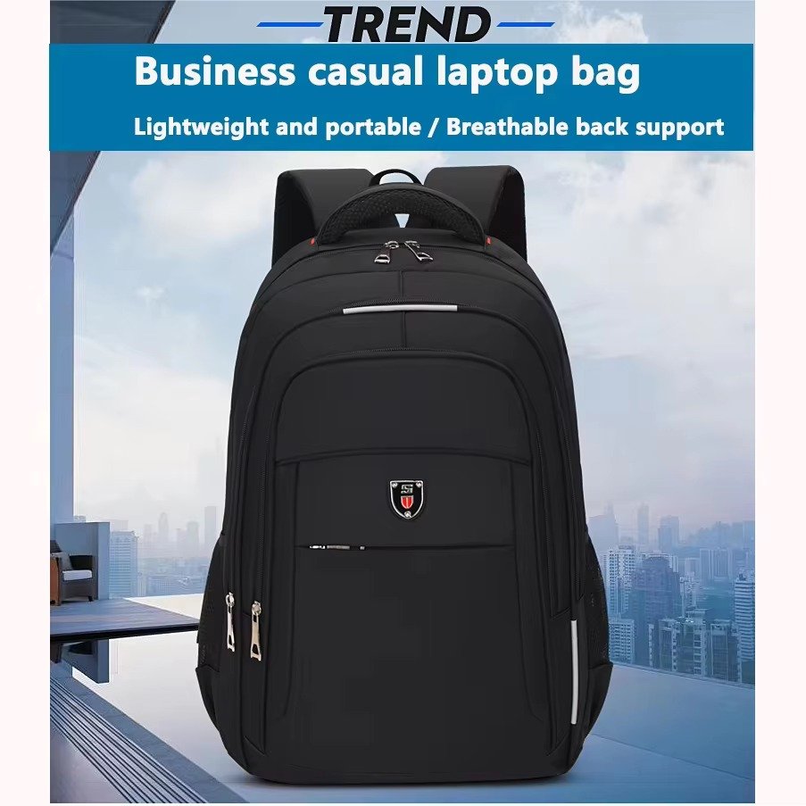 Custom Logo Durable Waterproof Oxford Laptop Backpack For Business Travel Lightweight Large Capacity College Student School Bag detail image