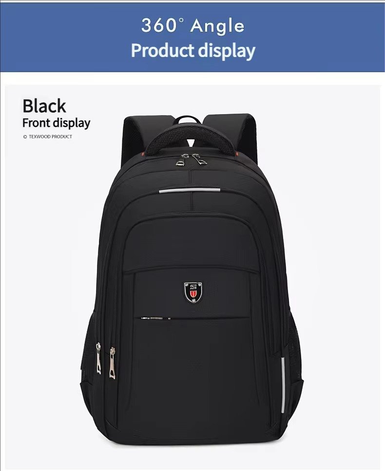 Custom Logo Durable Waterproof Oxford Laptop Backpack For Business Travel Lightweight Large Capacity College Student School Bag detail image