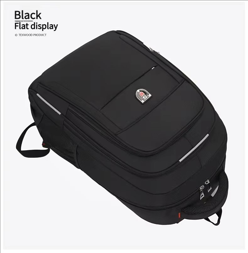 Custom Logo Durable Waterproof Oxford Laptop Backpack For Business Travel Lightweight Large Capacity College Student School Bag detail image