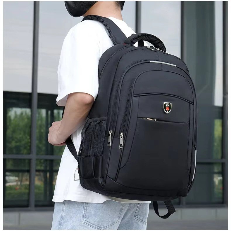 Custom Logo Durable Waterproof Oxford Laptop Backpack For Business Travel Lightweight Large Capacity College Student School Bag detail image