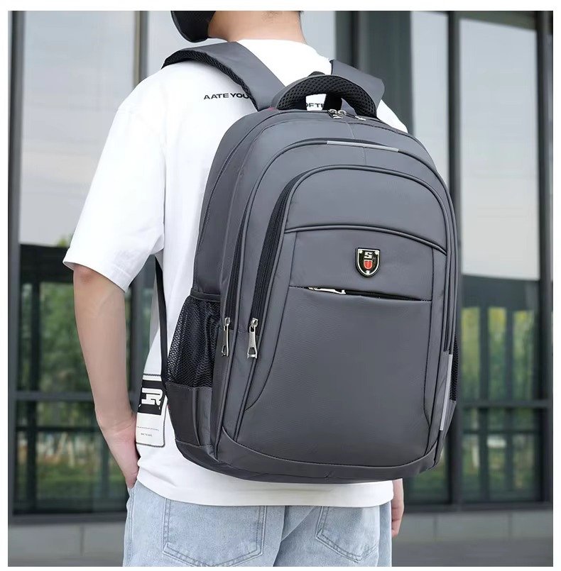 Custom Logo Durable Waterproof Oxford Laptop Backpack For Business Travel Lightweight Large Capacity College Student School Bag detail image