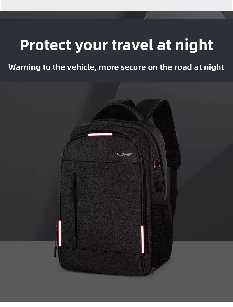 Water-Resistant Large Capacity USB Modern Business Oxford Laptop Backpack product detail