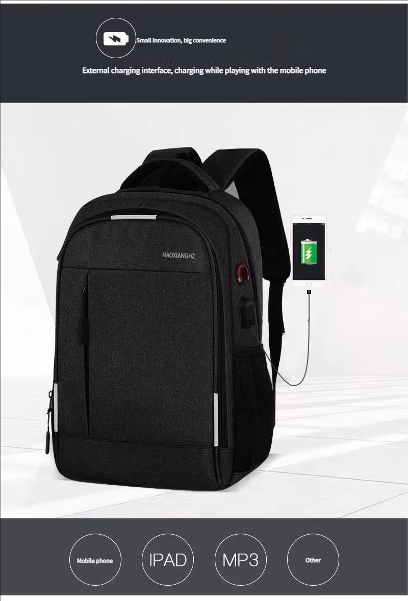Water-Resistant Large Capacity USB Modern Business Oxford Laptop Backpack product detail