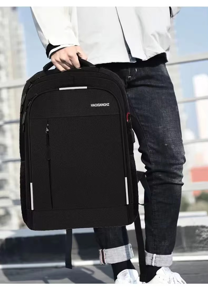 Water-Resistant Large Capacity USB Modern Business Oxford Laptop Backpack product detail