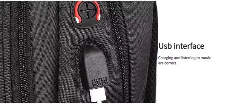 Water-Resistant Large Capacity USB Modern Business Oxford Laptop Backpack product detail
