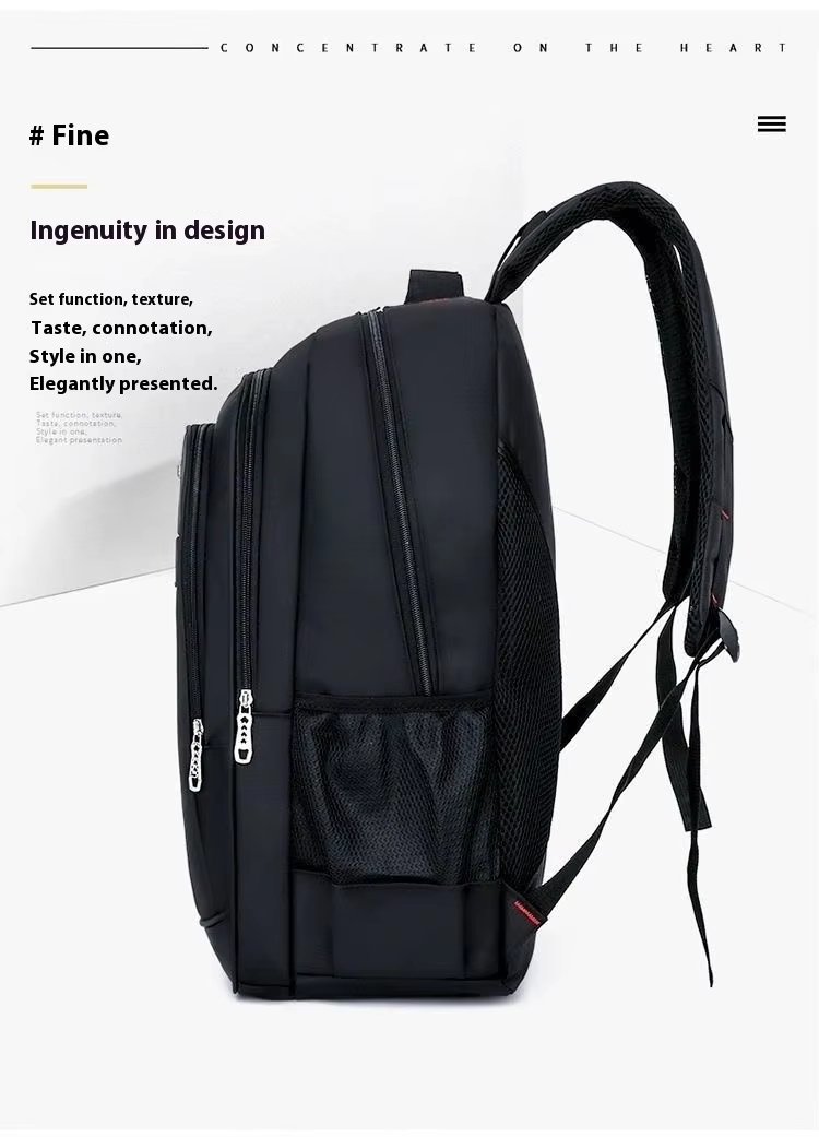 Water-Resistant Large Capacity Outdoor Business Travel Oxford Laptop Backpack product detail