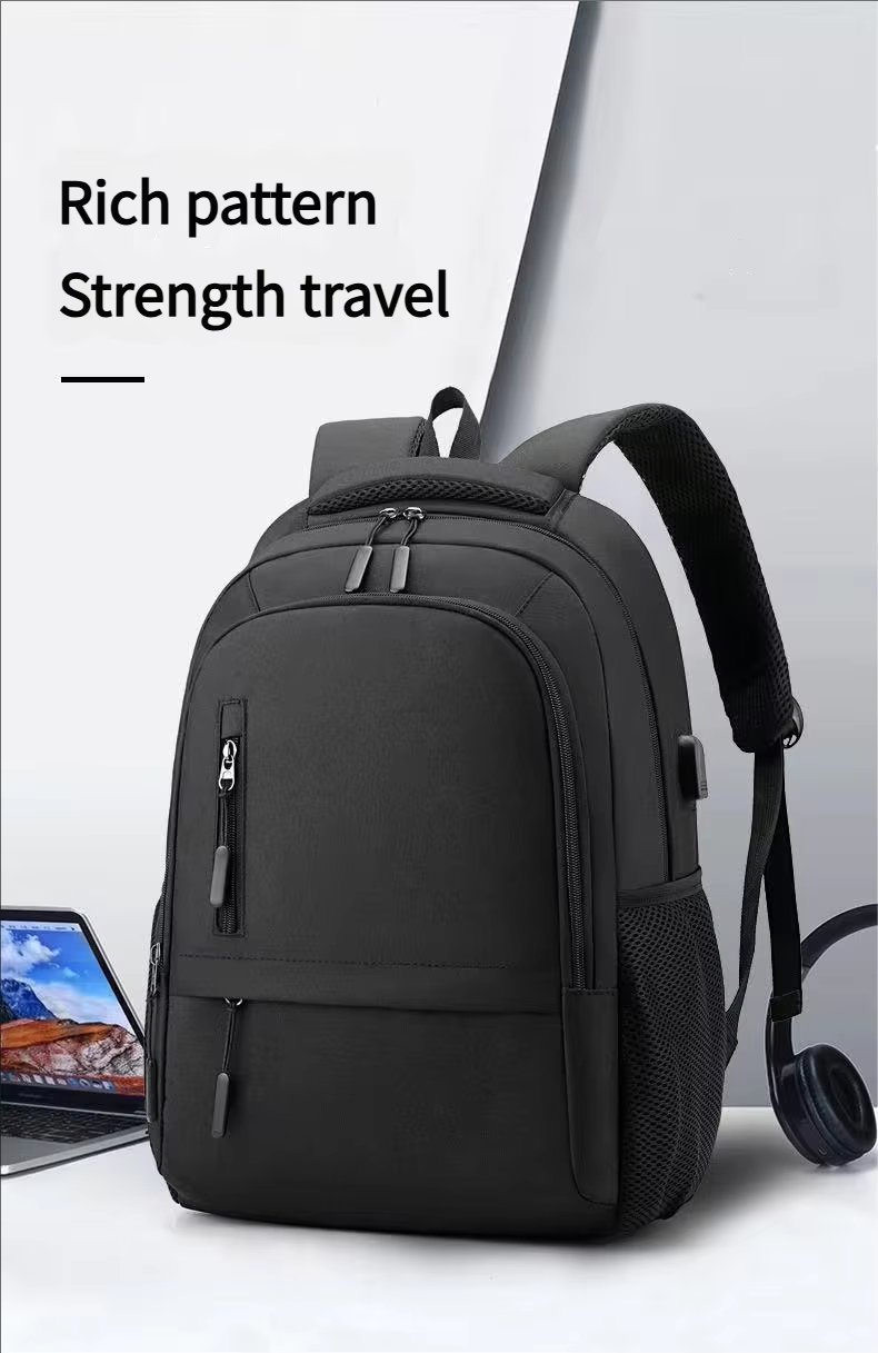 Anti-Theft Water-Resistant Large Capacity USB Modern Oxford Laptop Backpack product detail