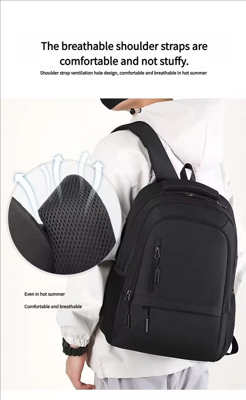 Anti-Theft Water-Resistant Large Capacity USB Modern Oxford Laptop Backpack product detail