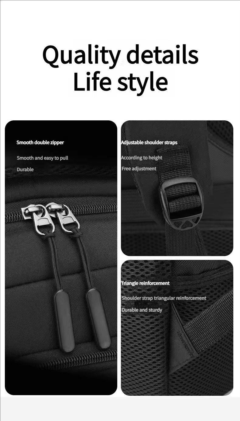 Anti-Theft Water-Resistant Large Capacity USB Modern Oxford Laptop Backpack product detail