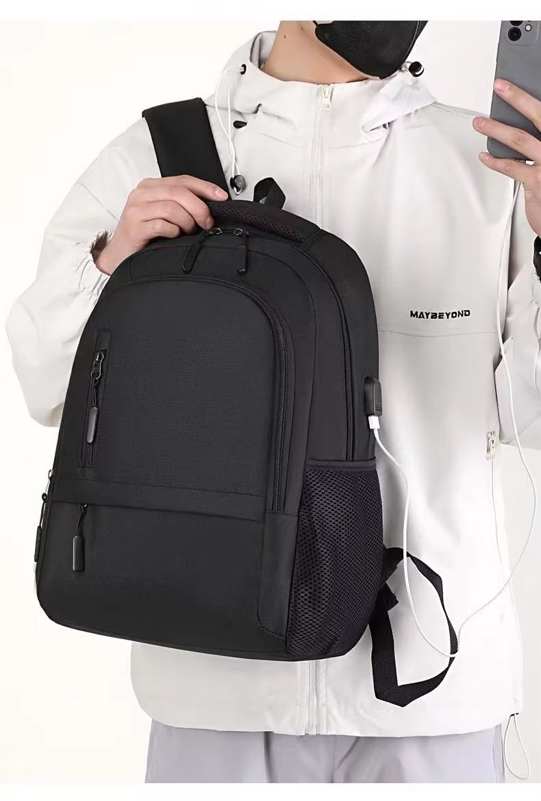 Anti-Theft Water-Resistant Large Capacity USB Modern Oxford Laptop Backpack product detail