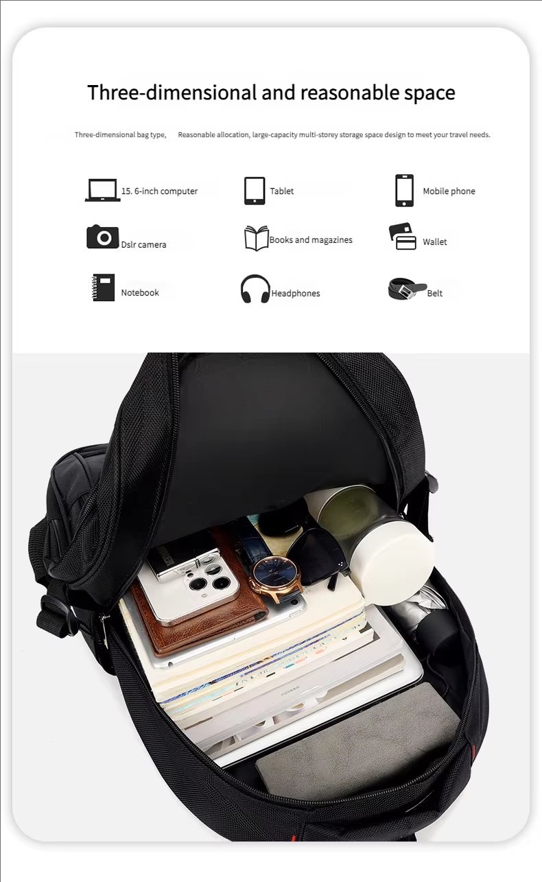 Large Capacity Outdoor Business Travel School Oxford Laptop Backpack product detail