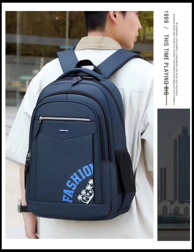 Water-Resistant Large Capacity Business Travel School Oxford Laptop Backpack product detail