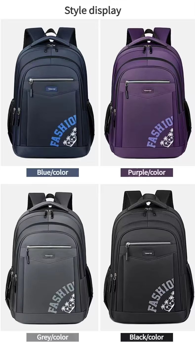 Water-Resistant Large Capacity Business Travel School Oxford Laptop Backpack product detail