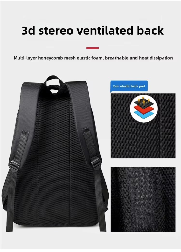 Water-Resistant Large Capacity Business Travel School Oxford Laptop Backpack product detail