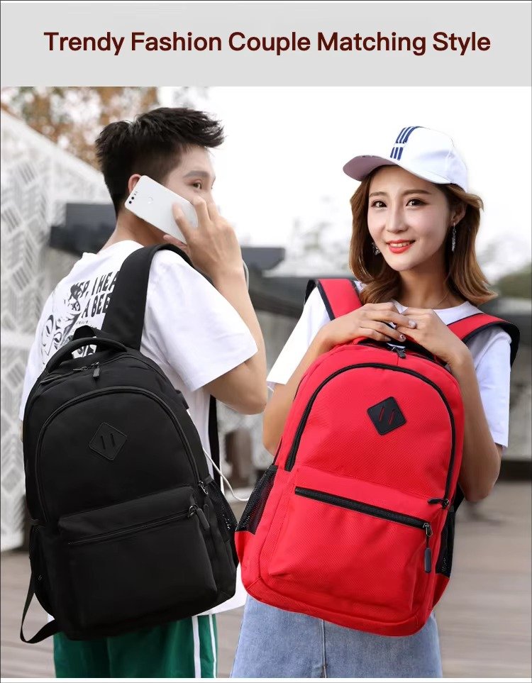 Style Large Capacity Laptop Backpack with USB Charging Port Middle High School College Student Schoolbag For Teenager detail image