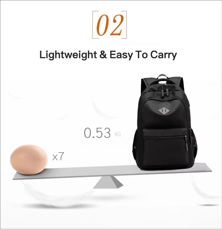 Style Large Capacity Laptop Backpack with USB Charging Port Middle High School College Student Schoolbag For Teenager detail image