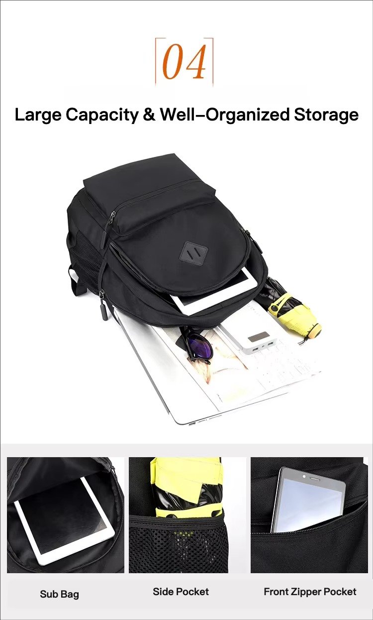 Style Large Capacity Laptop Backpack with USB Charging Port Middle High School College Student Schoolbag For Teenager detail image