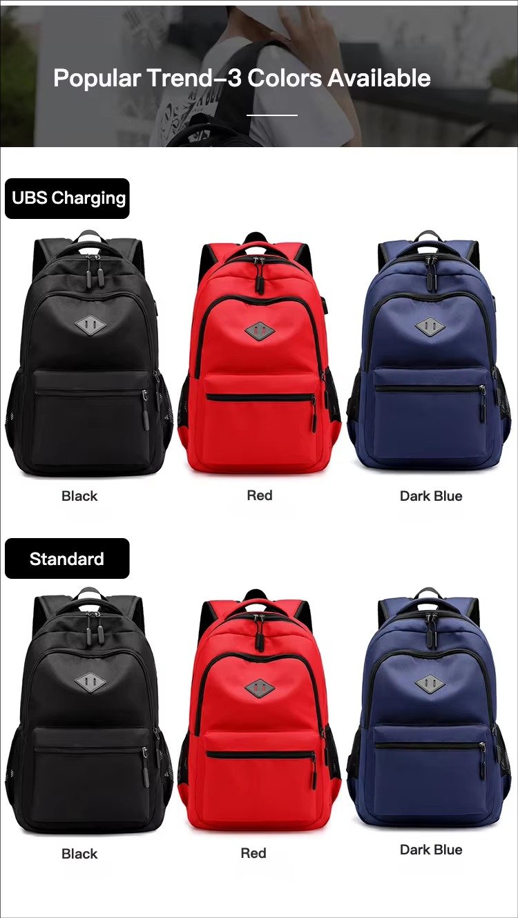 Style Large Capacity Laptop Backpack with USB Charging Port Middle High School College Student Schoolbag For Teenager detail image