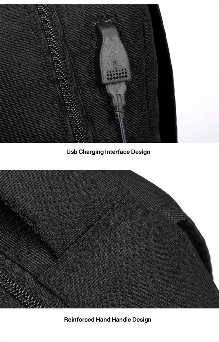 Style Large Capacity Laptop Backpack with USB Charging Port Middle High School College Student Schoolbag For Teenager detail image