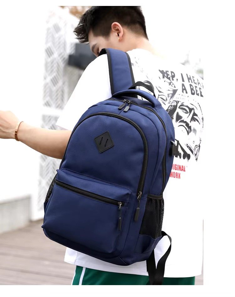 Style Large Capacity Laptop Backpack with USB Charging Port Middle High School College Student Schoolbag For Teenager detail image
