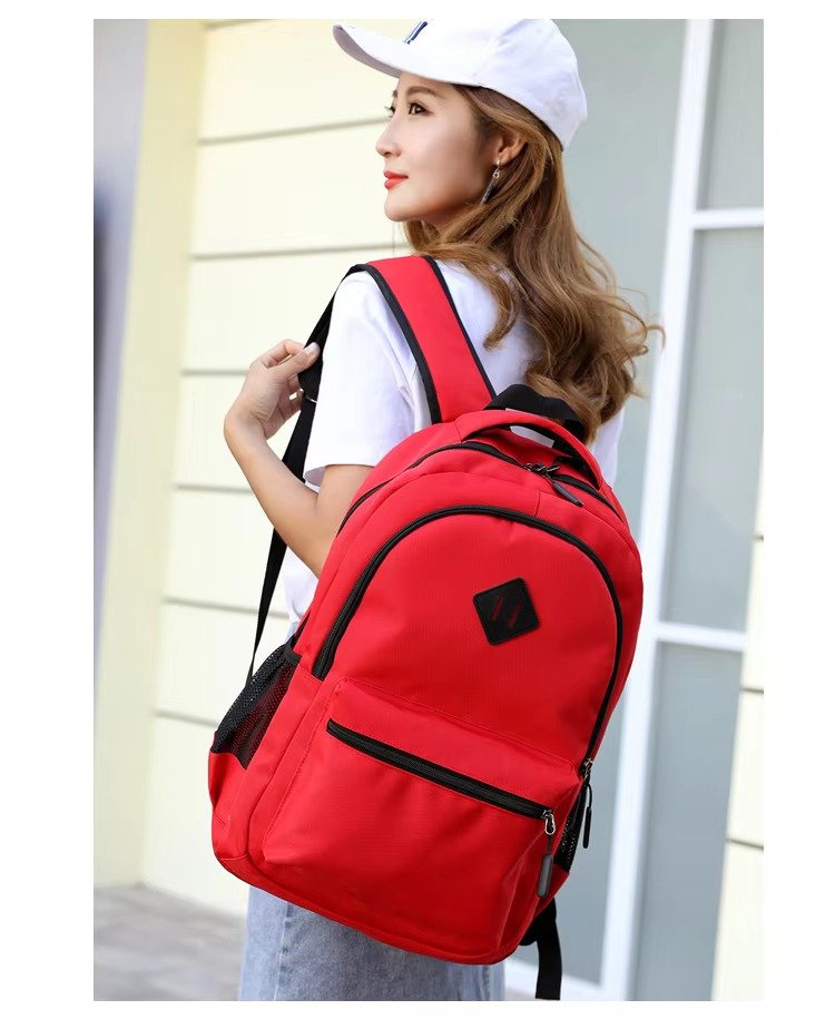 Style Large Capacity Laptop Backpack with USB Charging Port Middle High School College Student Schoolbag For Teenager detail image