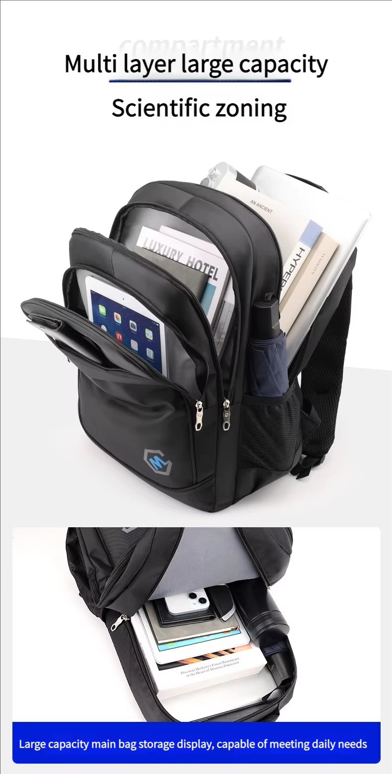 Water-Resistant Large Capacity Outdoor Business Travel Nylon Laptop Backpack product detail