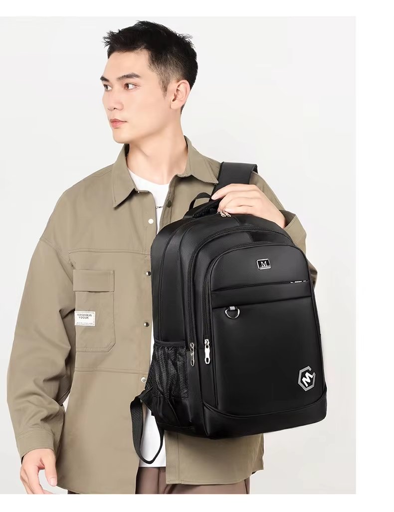 Water-Resistant Large Capacity Outdoor Business Travel Nylon Laptop Backpack product detail