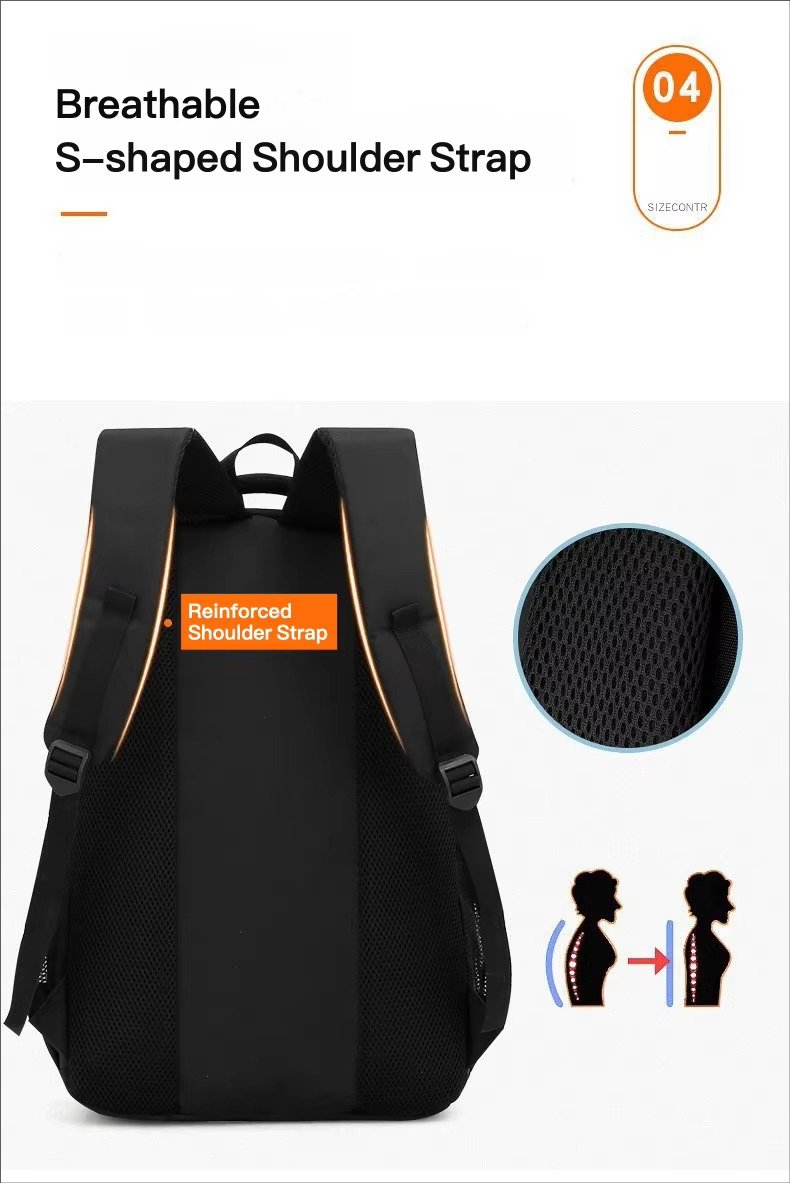 Factory Direct Large Capacity Waterproof Anti-Theft Laptop Backpack For Business Leisure Travel College Student Schoolbag detail image