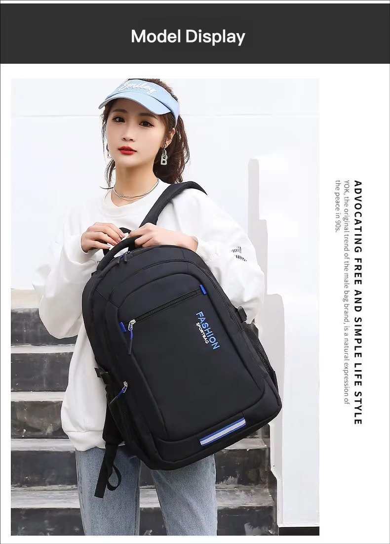 Factory Direct Large Capacity Waterproof Anti-Theft Laptop Backpack For Business Leisure Travel College Student Schoolbag detail image