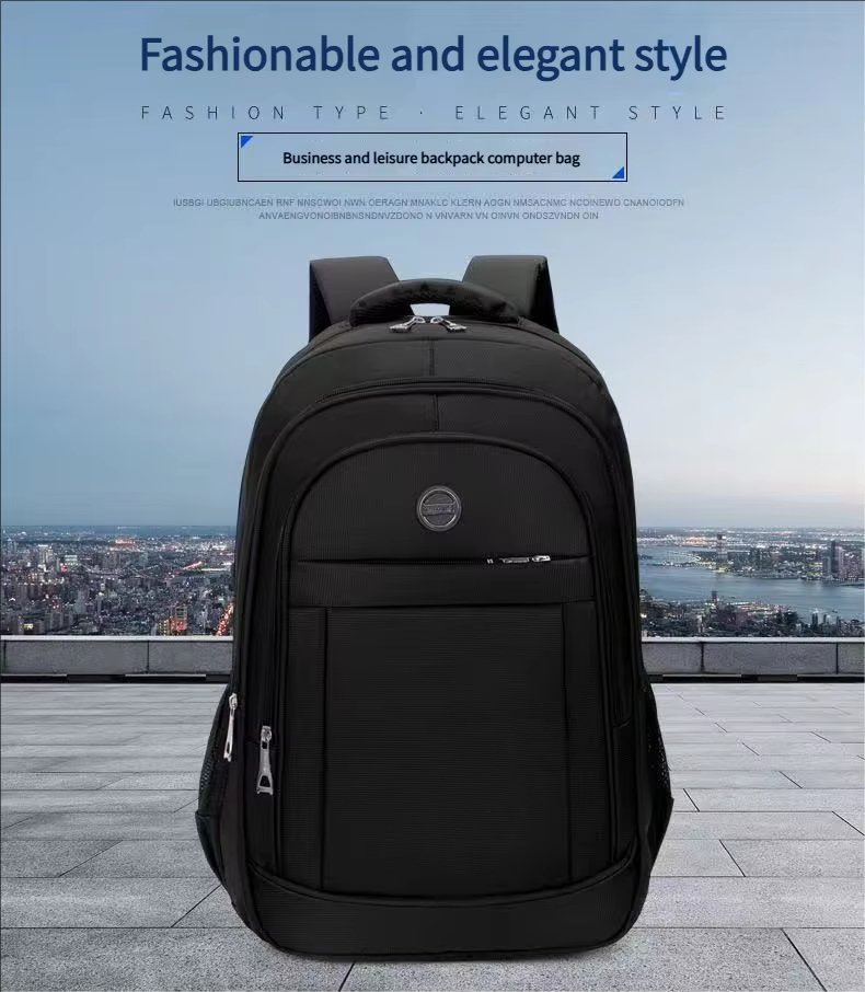 Water-Resistant Large Capacity Modern Business School Oxford Laptop Backpack product detail