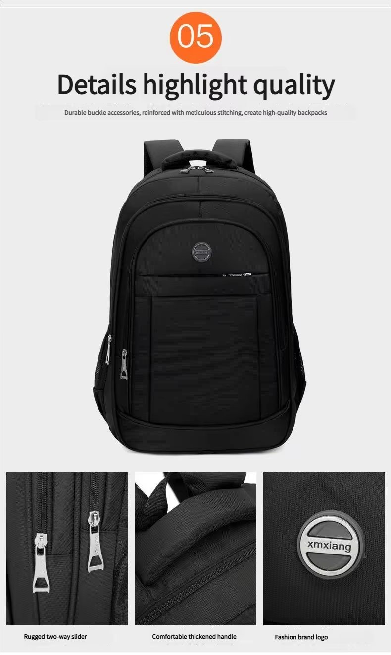 Water-Resistant Large Capacity Modern Business School Oxford Laptop Backpack product detail