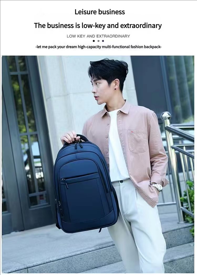 Anti-Theft Water-Resistant Business Travel School Oxford Laptop Backpack product detail