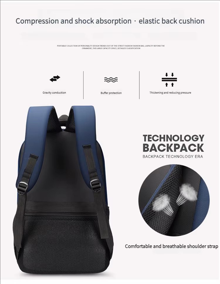 Anti-Theft Water-Resistant Business Travel School Oxford Laptop Backpack product detail