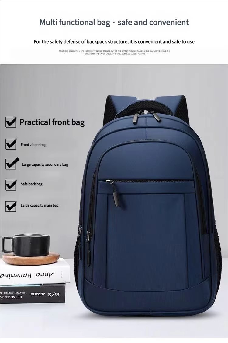 Anti-Theft Water-Resistant Business Travel School Oxford Laptop Backpack product detail
