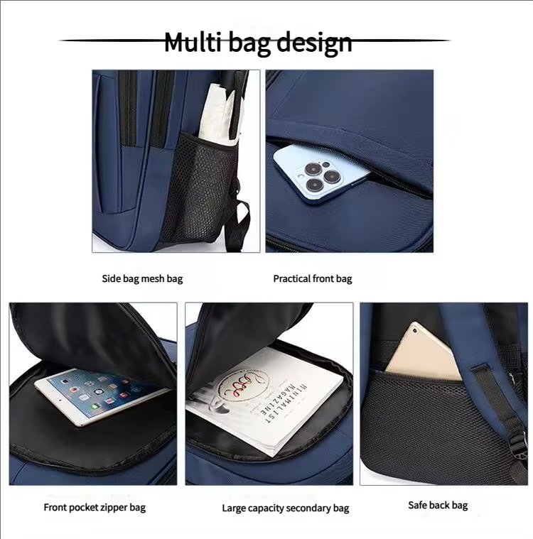 Anti-Theft Water-Resistant Business Travel School Oxford Laptop Backpack product detail
