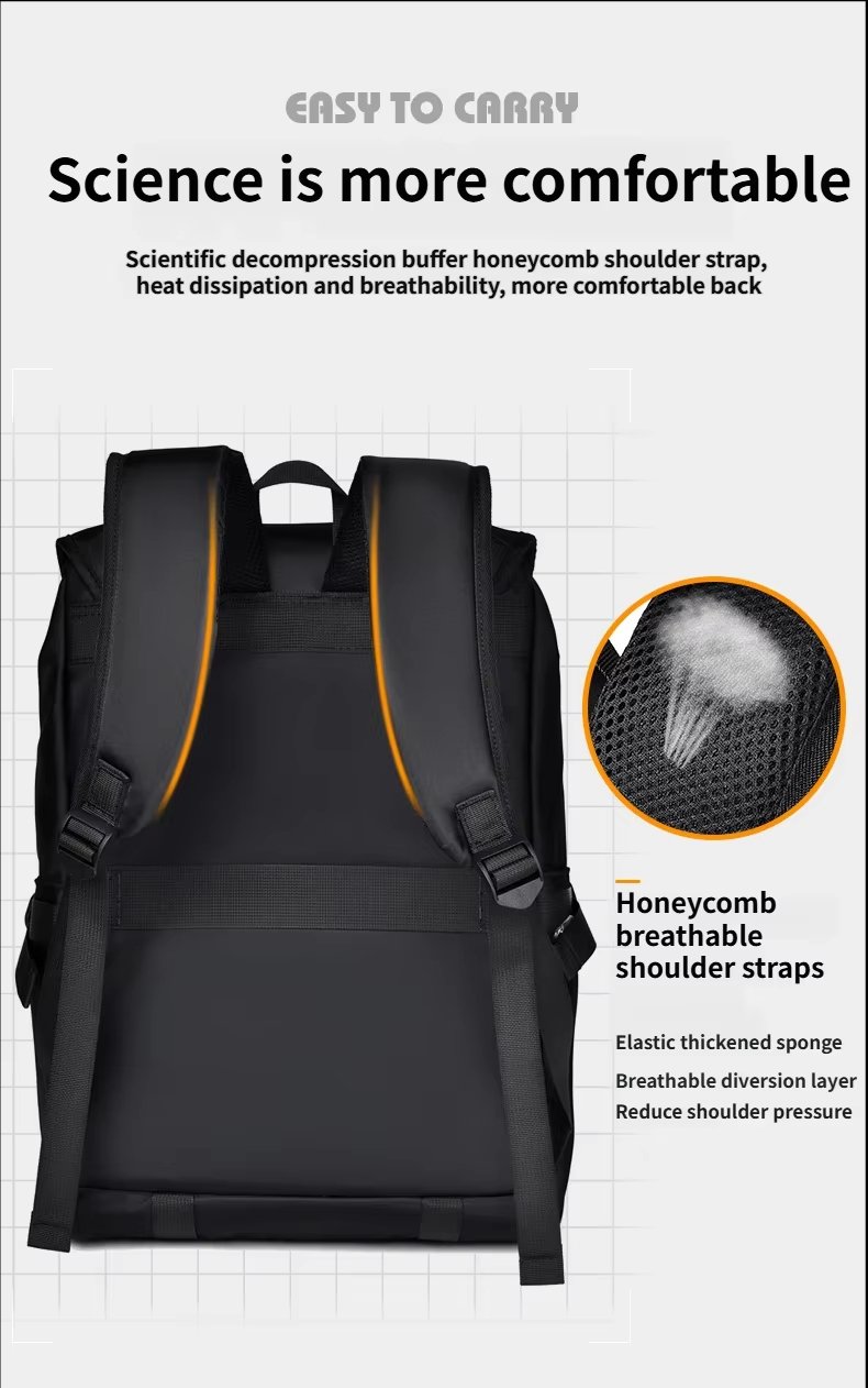 Water-Resistant Large Capacity Lightweight Business Travel Oxford Laptop Backpack product detail