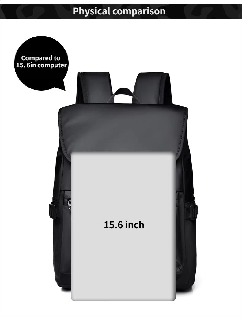 Water-Resistant Large Capacity Lightweight Business Travel Oxford Laptop Backpack product detail